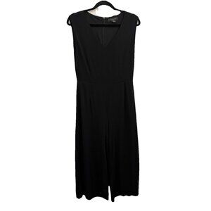 Tahari Wide Leg Jumpsuit Belted Women 10 Stretchy Career Wear